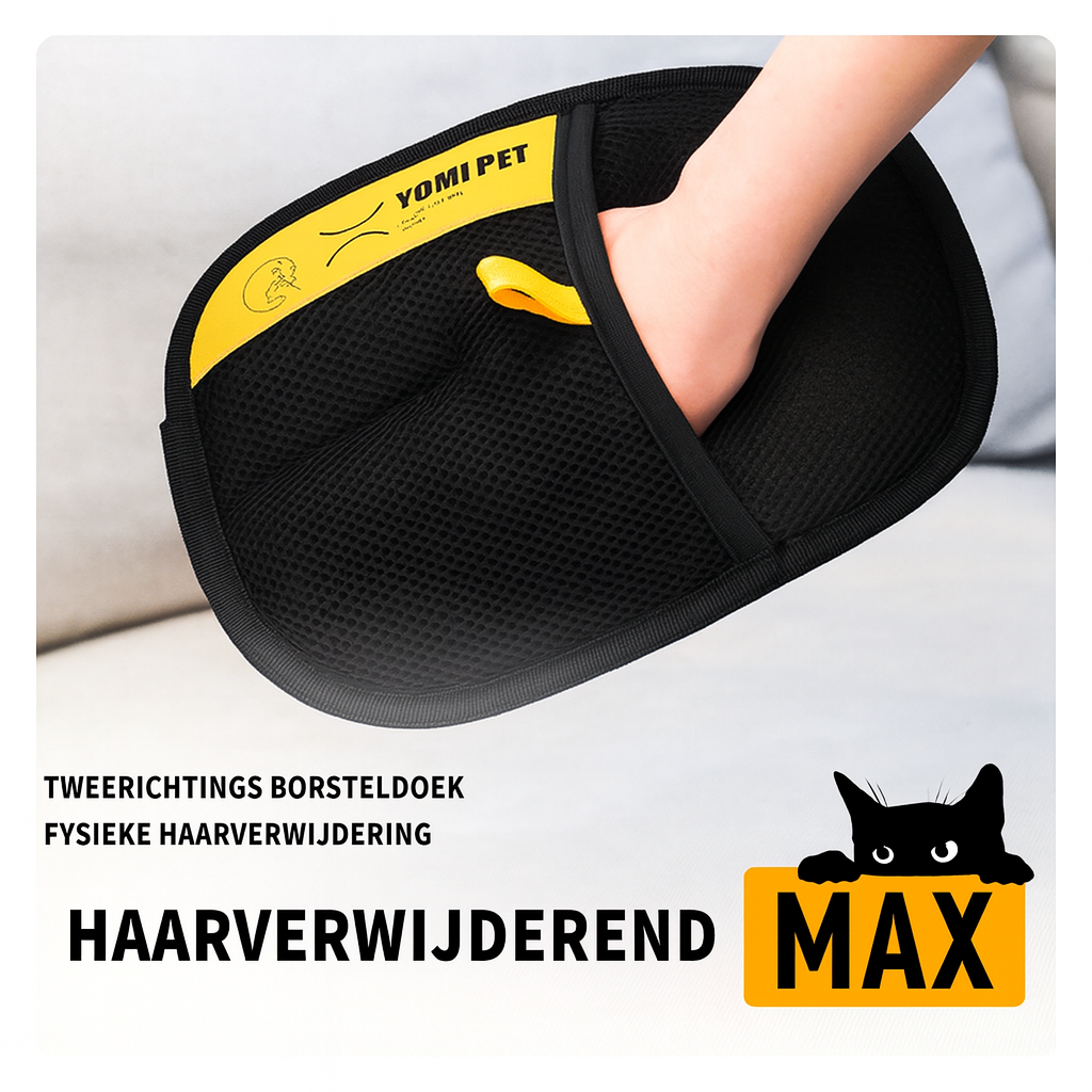 Petflix Verwijderhandschoenen voor dierenhaar YOMI PET