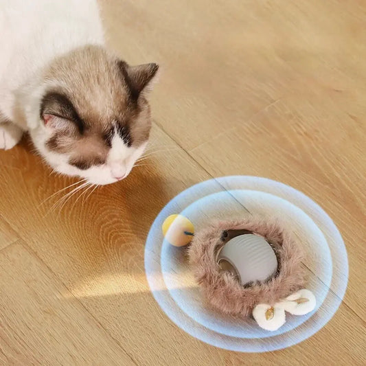 Interactieve speelbal met bont voor katten My Store